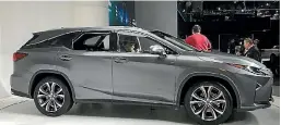  ?? DAVID LINKLATER ?? Lexus has stretched the RX for third-row seating - but extra length’s all out the back. Wheelbase hasn’t changed.