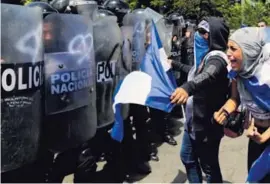  ?? AFP ?? En Nicaragua, más de 320 personas han fallecido en las protestas contra la gestión de Daniel Ortega, desde abril.