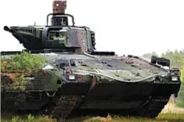  ??  ?? MUSS fitted to IFV PUMA