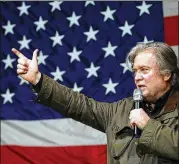  ?? JOE RAEDLE / GETTY IMAGES ?? Steve Bannon has said he wants to establish a Europewide movement uniting populist and nationalis­t voters in the European elections next year.