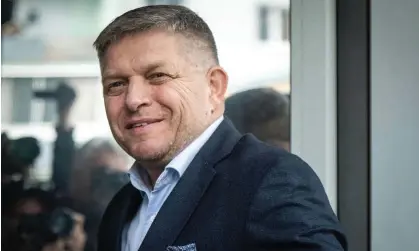  ?? ?? ‘Mr Fico’s triumph means an enlarged dissident core in central Europe.’ Photograph: Vladimír Šimíček/AFP/Getty Images