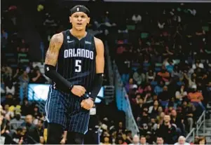  ?? DERICK HINGLE/AP ?? Paolo Banchero is just the second player in Magic history to be named the Rookie of the Month in three consecutiv­e months.