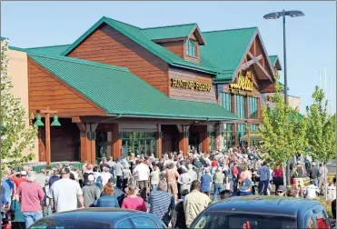  ?? Adam Cook ?? After being the talk of the town when it opened in 2015, Cabela’s in Fort Oglethorpe closed its doors Jan. 13. The company was purchased during a 2017 merger by Bass Pro Shops, which has a store just across the state line in East Ridge, Tenn.