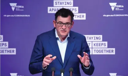  ??  ?? Daniel Andrews says the decision to hold the Cox Plate ‘went through the normal process that was deemed safe ... but it was the wrong decision’. Photograph: James Ross/AAP