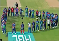  ?? ICC Twitter ?? A touching tribute for Dean Jones before the PSL playoff between Karachi Kings and Multan Sultans. —