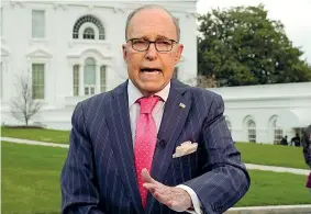  ??  ?? Consiglier­e Larry Kudlow, ex volto tv e nuovo adviser economico di Donald Trump (foto Reuters)