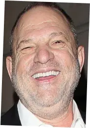  ??  ?? Lauded by luvvies: Harvey Weinstein