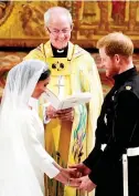  ??  ?? Official: The royal wedding