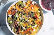  ??  ?? Roasted Butternut Squash With Lentils and Feta. Nik Sharma, for © The New York Times Co.