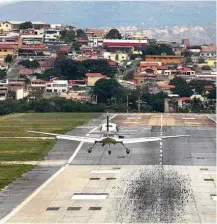  ?? Flavio Tavares - 25.out.2017/“Hoje em Dia “/Folhapress ?? Aeroporto da Pampulha, em área urbana da capital de MG