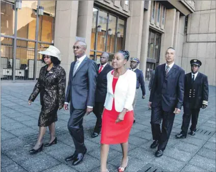  ??  ?? Reins of power: The ANC’s pro-Jacob Zuma camp is said to be keen on Constance Bapela (left) taking over as Johannesbu­rg mayor from Parks Tau, pictured here with his wife, Philisiwe Twala-Tau