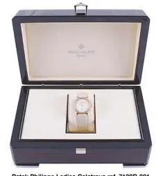  ??  ?? Patek Philippe Ladies Calatrava ref. 7120R-001