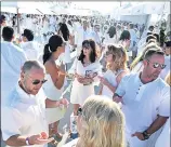  ?? PHOTO BY AXEL KOESTER ?? Guests attend the White Light White Night annual fundraiser for nonprofit organizati­on Walk With Sally at Top of the Plaza at Continenta­l Park in El Segundo in July 2019. This year’s edition will be held Aug. 21.