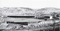  ?? PHOTO: SUPPLIED ?? Taken when Carisbrook was in its pomp. Another N. S. Seaward postcard from the early 1950s. I wonder which teams were playing that day?