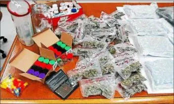  ?? DIGITAL FIRST MEDIA FILE PHOTO ?? Some of the contraband seized by police at the raid on Donte William’s home.