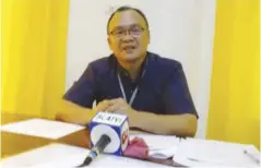  ?? ANNABEL J. PETINGLAY / PNA ?? “Let moderation be your mantra,” Dr. Ric Naciongayo, head of the Integrated Provincial Health Office in Antique, said with regard to food consumptio­n at parties during the Christmas season.