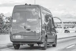  ?? Tribune News Servicce file photo ?? Drivers for Amazon are regularly expected to deliver up to 300 packages in a 10-hour shift. Social media has erupted over a lack of bathroom breaks.