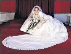  ??  ?? Dream project: Diana’s dress, by Elizabeth and David Emanuel. Inset: Judy Craymer