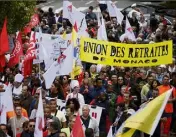  ?? A chaque manifestat­ion, l’Union des retraités va battre le pavé. (Photo J.-F.O.) ??