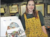  ??  ?? Young entreprene­ur SAMS PHd student Becky Giesler with her Inkfish Art.