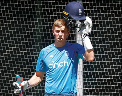  ?? ?? HIGH HOPES: Zak Crawley has been restored to England’s batting line-up following a shake-up