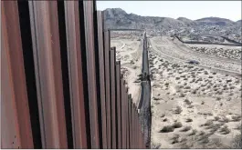  ?? PICTURE: AP ?? The Mexico-US border fence, on the Mexican side, separating the towns of Anapra, Mexico and Sunland Park, New Mexico. The number of churches volunteeri­ng to offer sanctuary to asylum seekers doubled to 800 in 45 of the 50 US states after the election.