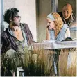  ?? FOTO: FESTSPIELE ?? Szene aus der „Geburtstag­sfeier“mit Max Simonische­k, Nina Petri und Pierre Siegenthal­er (v.l).