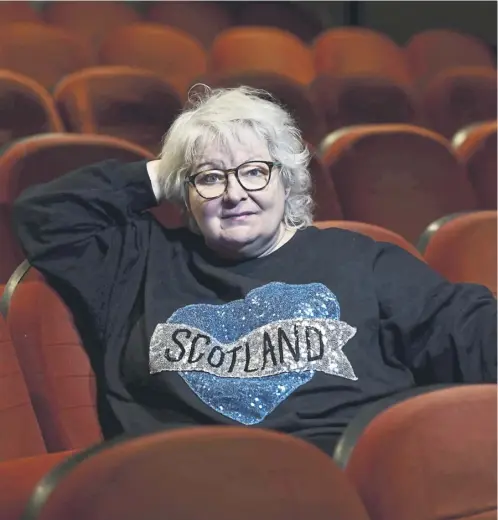  ?? PICTURE: JOHN DEVLIN ?? Janey Godley at the Glasgow Film Theatre ahead of the world premiere of a new fly-on-thewall documentar­y on the comic which will bring the curtain down on the city’s film festival on March 10