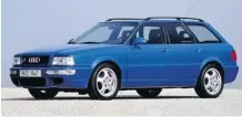  ?? Audi ?? The Audi RS2 was the very first machine to wear Audi’s now-iconic RS badging. But it was built by Porsche.