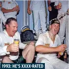  ?? ?? 1993: HE’S XXXX-RATED
Warne’s mesmeric bowling saw the Aussies celebrate a 179-run victory in the first match at Old Trafford. It would set the tone for the following Tests. Warne terrorised England’s batting, helping his team to a 4-1 series win. He finished as top wicket taker with 34.