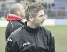  ??  ?? Scarboroug­h Athletic boss Bryan Hughes feels that the pressure will be on Salford this Saturday