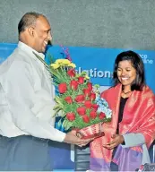  ?? —R.PAVAN ?? Malavath Poorna was felicitate­d for her accomplish­ment at a hotel in Madhapur on Sunday.