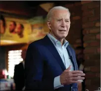  ?? JACQUELYN MARTIN — THE ASSOCIATED PRESS ?? President Joe Biden, seen here at an event in Arizona earlier this month, has been ‘lapping’ former President Donald Trump in the fundraisin­g race, according to his campaign.