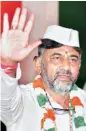  ??  ?? D K Shivakumar, the Congress's chief troublesho­oter, had been appointed president of its Karnataka unit on March 11. However, he formally took charge from Dinesh Gundu Rao only last Thursday at a mega digital event virtually attended by party leaders and workers