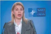  ?? Фото Reuters ?? Вице-премьер-министр по вопросам европейско­й и евро-атлантичес­кой интеграции Украины Ольга Стефанишин­а считает, что в НАТО сделали выводы из политическ­их ошибок 2008 года.