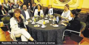  ?? JAIME GALINDO JAIME GALINDO ?? Repollés, Ortiz, Gimeno, Olona, Carnicero y Gomar.