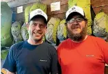  ?? CHRIS HUTCHING/ STUFF ?? Dan Farber (left) and Marty Walker, owners of Christchur­ch outdoor company Further Faster.