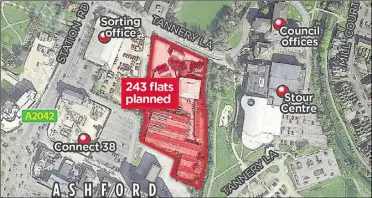  ??  ?? Royal Mail objected to plans to redevelop the former Kent Wool Growers site, but Ashford Borough Council approved the scheme in March 2019