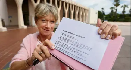  ?? (Photo Philippe Arnassan) ?? Tournée vers son prochain Salon de l’habitat, en octobre au Palais des congrès, Anke Berti garantit que « les exposants peuvent se faire rembourser par les organisate­urs en cas d’annulation d’un événement pour cause de crise sanitaire ».