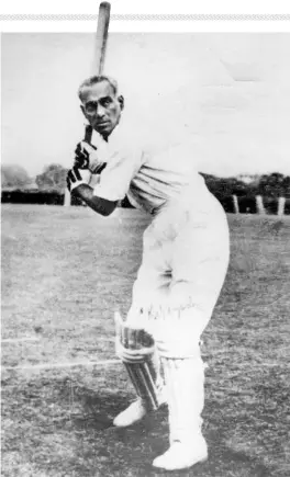  ?? THE HINDU PHOTO
LIBRARY ?? A legend: Vasant Raiji maintained till the last that C. K. Nayudu remained his greatest Indian cricketer.