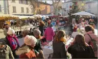  ?? (Photo Y. S.) ?? La vie commerçant­e redoublera pendant le marché de Noël.