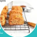  ?? ?? Find more tasty ideas in Sunday magazine with recipes pesto scones from bakers from Sam Mannering, and teatime treats such as these... Jordan Rondel and Erin Clarkson/