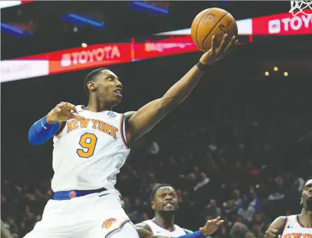  ?? USA TODAY SPORTS ?? New York Knicks guard RJ Barrett’s rookie numbers stack up favourably against the best NBA talent Canada has ever produced.