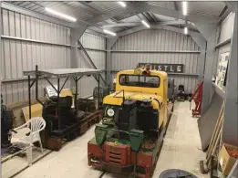  ?? Photos: WET ?? Above: From the outside the new shed is certainly a prominent part of the pumping museum site. Right: Inside the shed offers plenty of space to both store stock and to develop a museum environmen­t for visitors.