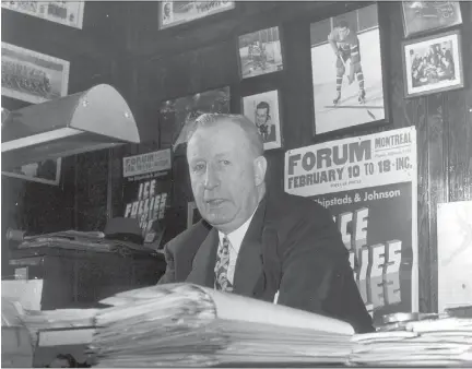  ?? PHOTOS: POSTMEDIA/FILES ?? Thanks to a loan from original Canadiens owner George Kennedy, Thomas Patrick (T.P.) Gorman became a founding father of the National Hockey League with co-owner Ted Day when they purchased the Ottawa Hockey Associatio­n for $5,000 and turned them into...