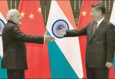  ?? PTI ?? Prime Minister Narendra Modi with Chinese President Xi Jinping during a bilateral meeting in Hangzhou, China, 2016