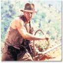  ??  ?? MANLY Harrison Ford as Indiana