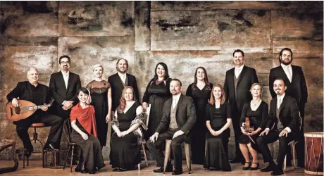  ?? MICHAEL HAUG ?? The Minnesota-based Rose Ensemble performs a program of seasonal medieval and Renaissanc­e music on Dec. 10 and 11 at St. Joseph Chapel.