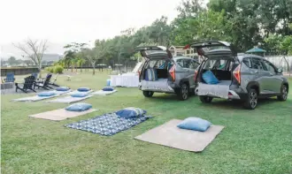  ?? ?? The Stargazer X makes a great car-camping buddy with its foldable seats.