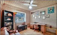  ??  ?? In tribute to his favorite beverage, a Budweiser lover lined the walls and ceiling of his West Palm Beach condo with beer cans. (Courtesy Kearney & Associates Realty via Marni Jameson)